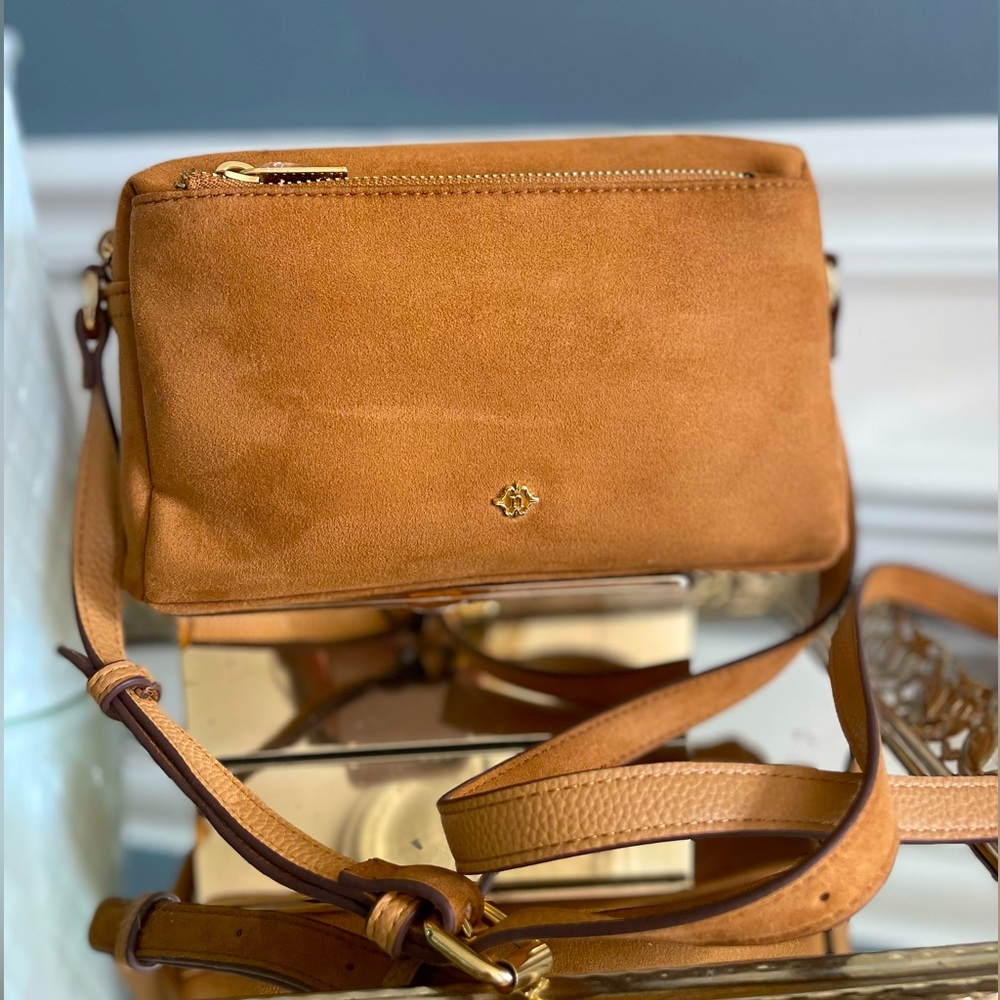 Tan Leather Crossbody Bag - Picture 4 of 9
